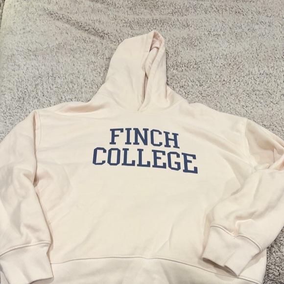 American Eagle Outfitters Tops - Finch College Hoodie in Cream TSITP